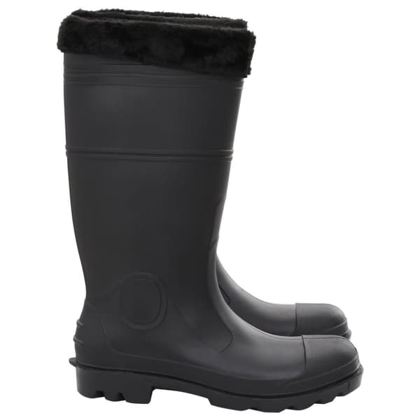 The Living Store Kumisaappaat irrotettava vuori musta koko 44 PVC - Kahluusaappaat