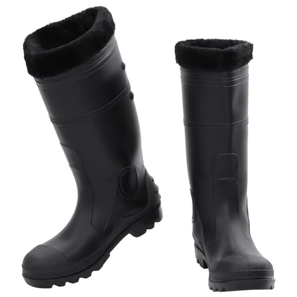 The Living Store Kumisaappaat irrotettava vuori musta koko 41 PVC -  Kahluusaappaat