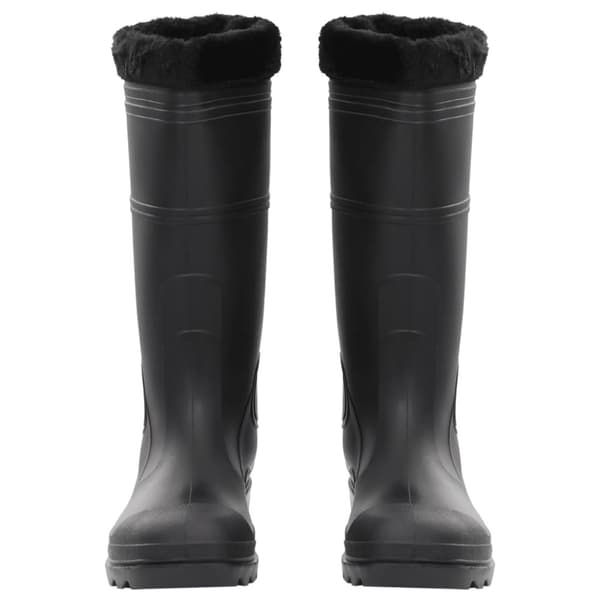 The Living Store Kumisaappaat irrotettava vuori musta koko 45 PVC - Kahluusaappaat