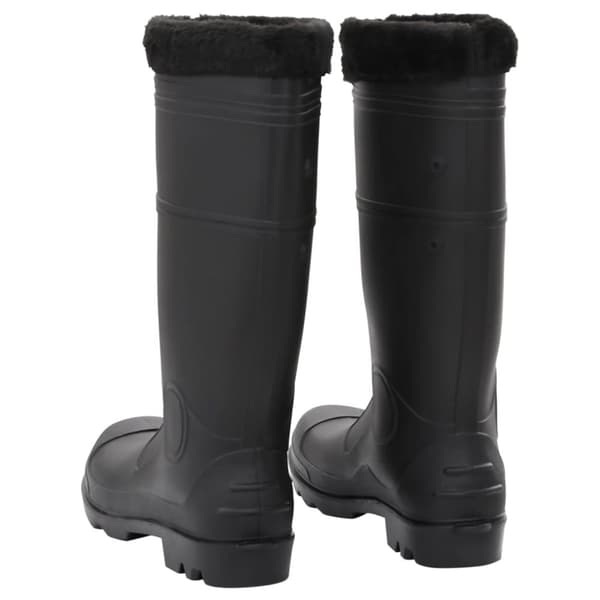 The Living Store Kumisaappaat irrotettava vuori musta koko 45 PVC - Kahluusaappaat