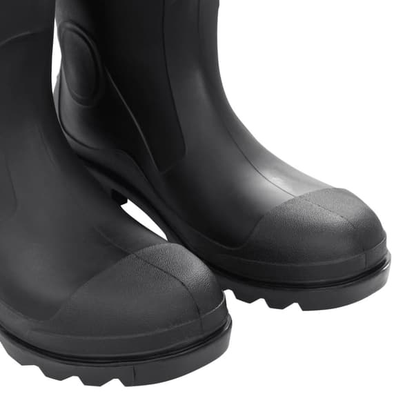 The Living Store Kumisaappaat irrotettava vuori musta koko 45 PVC -  Kahluusaappaat