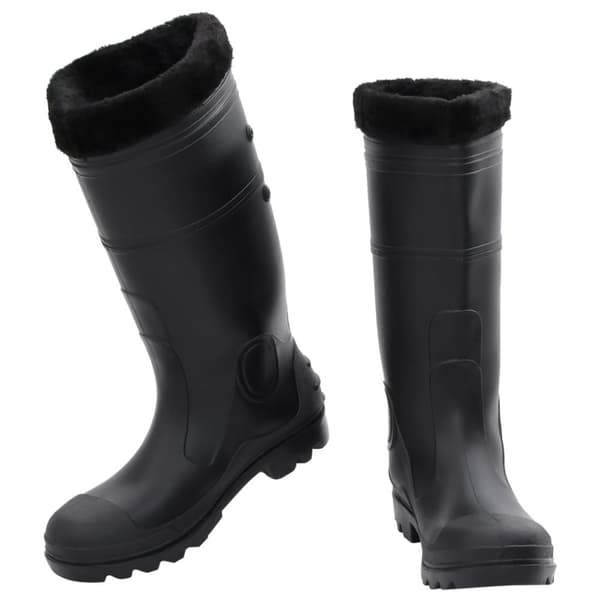 The Living Store Kumisaappaat irrotettava vuori musta koko 43 PVC - Kahluusaappaat