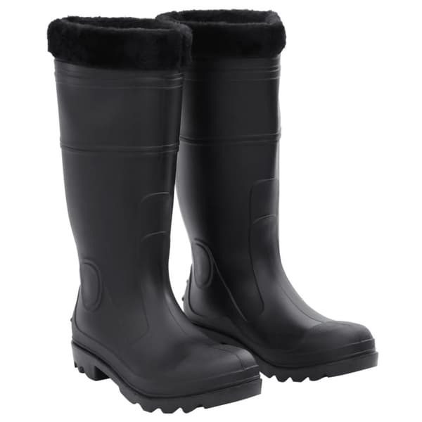 The Living Store Kumisaappaat irrotettava vuori musta koko 43 PVC - Kahluusaappaat