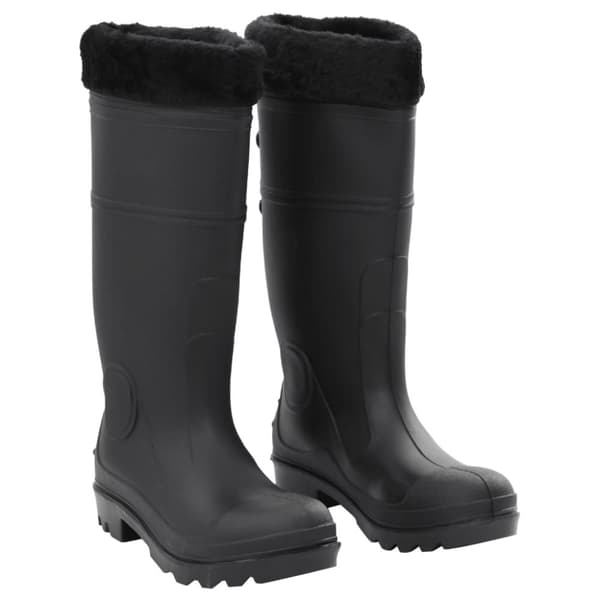 The Living Store Kumisaappaat irrotettava vuori musta koko 40 PVC - Kahluusaappaat