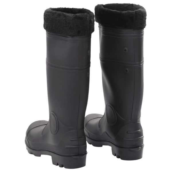 The Living Store Kumisaappaat irrotettava vuori musta koko 39 PVC - Kahluusaappaat