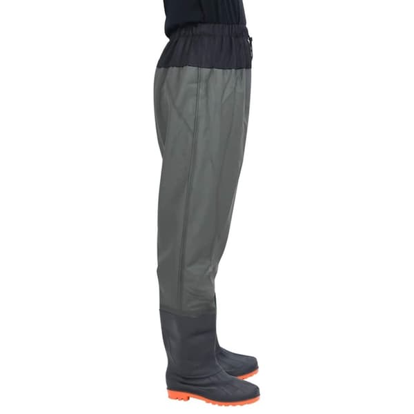 vidaXL waist waders med støvler str. 43 mørkegrøn