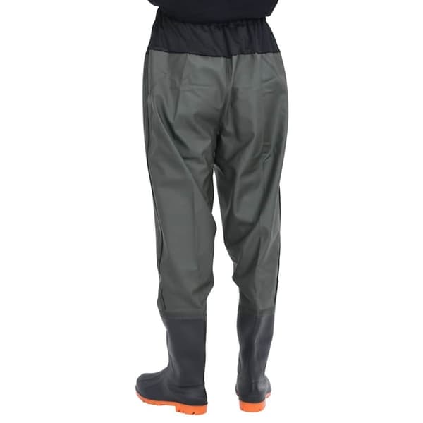 vidaXL waist waders med støvler str. 43 mørkegrøn