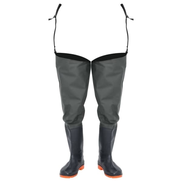vidaXL hip waders str. 43 mørkegrøn