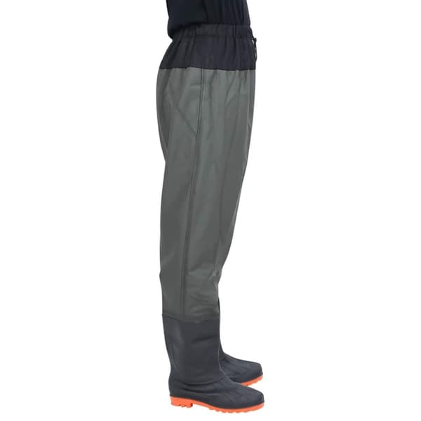 vidaXL waist waders med støvler str. 42 mørkegrøn