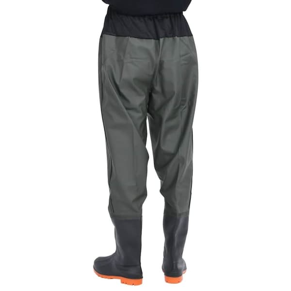 vidaXL waist waders med støvler str. 42 mørkegrøn