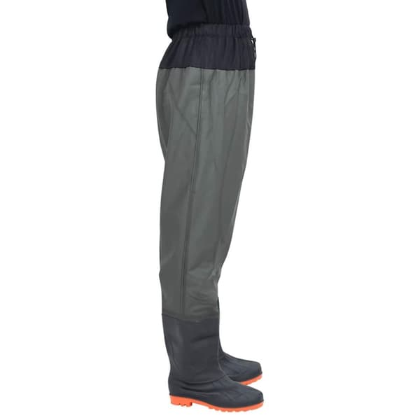 vidaXL waist waders med støvler str. 46 mørkegrøn
