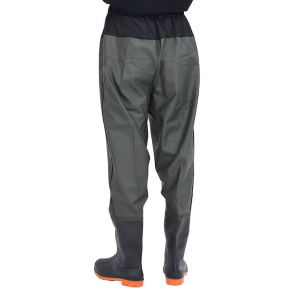 vidaXL waist waders med støvler str. 46 mørkegrøn