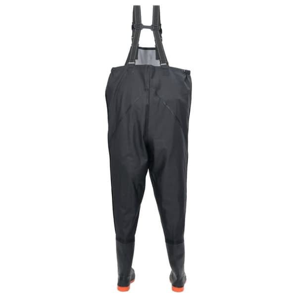 vidaXL waders med støvler str. 40 sort