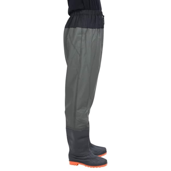 vidaXL waist waders med støvler str. 40 mørkegrøn