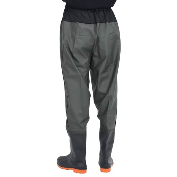 vidaXL waist waders med støvler str. 40 mørkegrøn