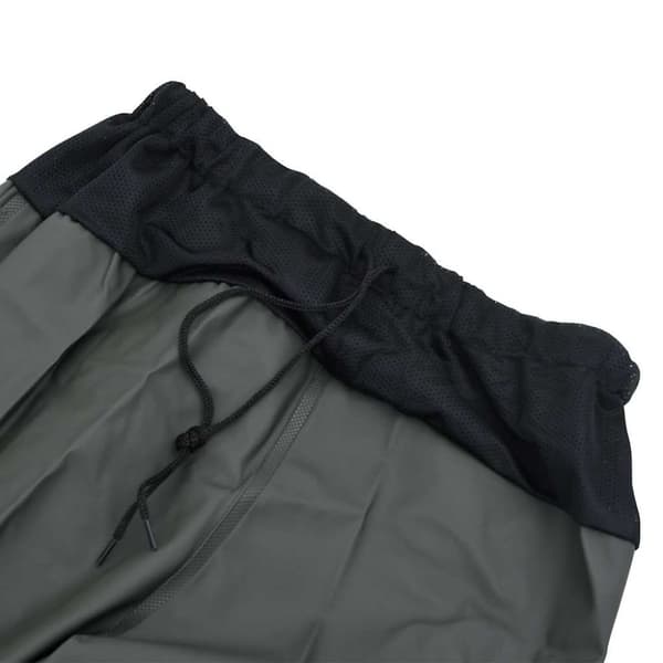 vidaXL waist waders med støvler str. 45 mørkegrøn