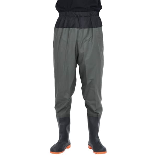 vidaXL waist waders med støvler str. 45 mørkegrøn