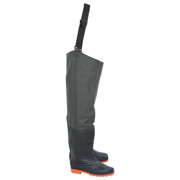 vidaXL hip waders str. 46 mørkegrøn