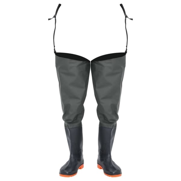 vidaXL hip waders str. 44 mørkegrøn