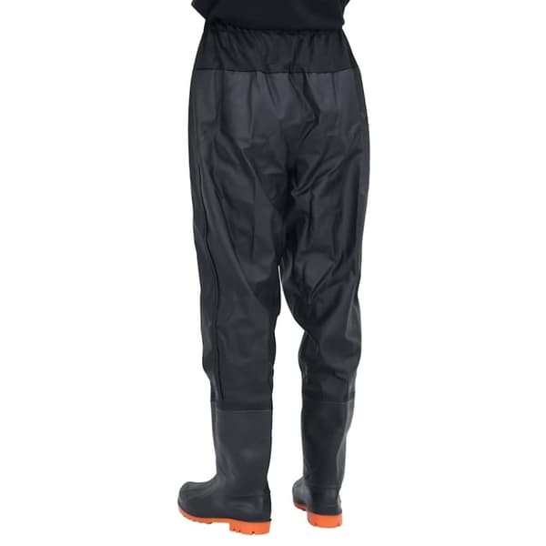 vidaXL waist waders med støvler str. 45 sort