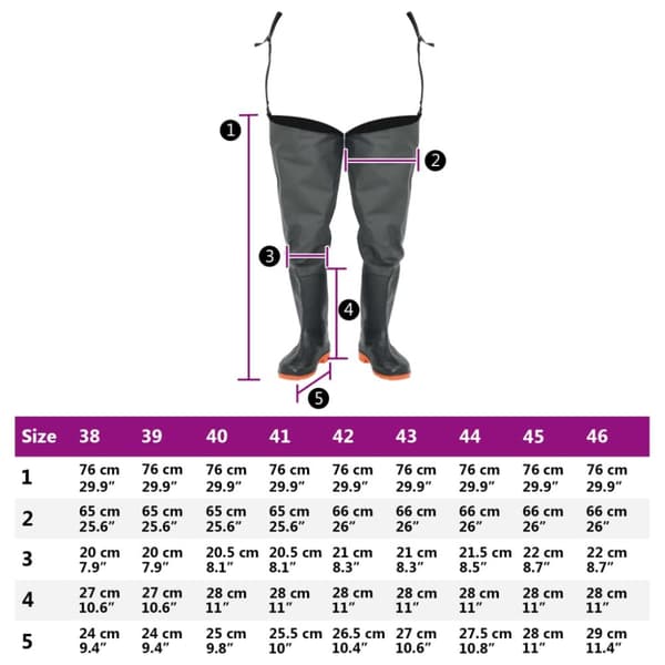 Hip Waders, tummanvihreä, koko 38