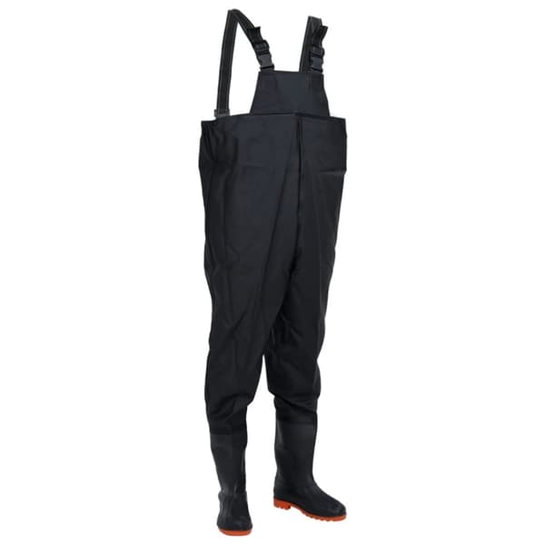 Fishing Waders, korkea, musta, koko 41