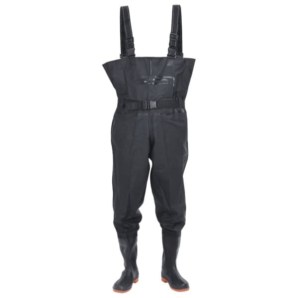 Fishing Waders hihnalla, korkea, musta, koko 46