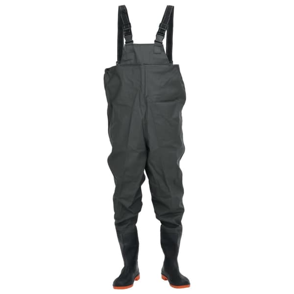 Fishing Waders, tummanvihreä, koko 38