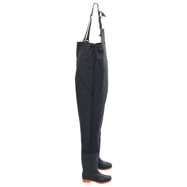 waders med støvler str. 39 sort