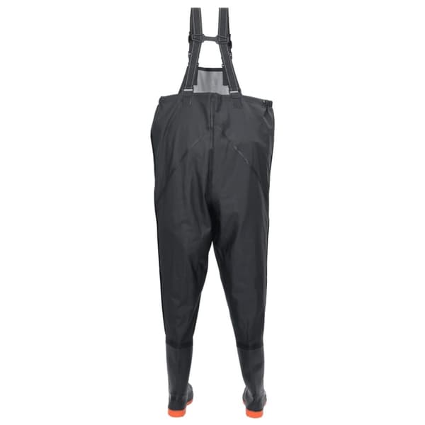 waders med støvler str. 39 sort