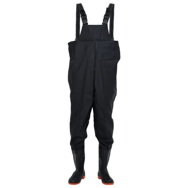 waders med støvler str. 39 sort