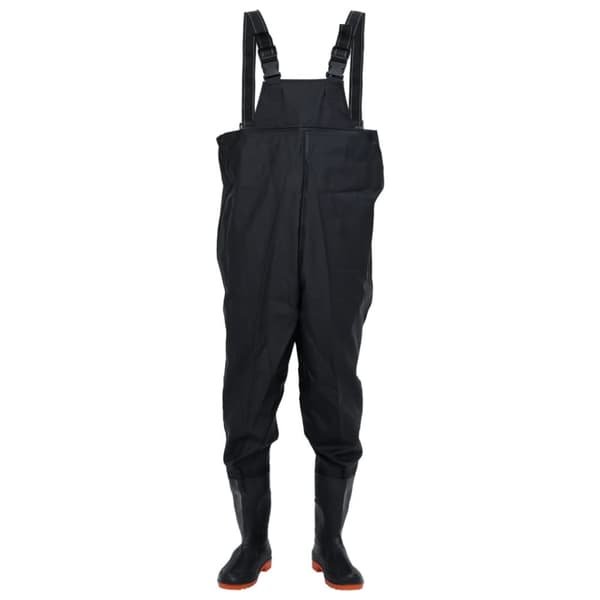 waders med støvler str. 40 sort