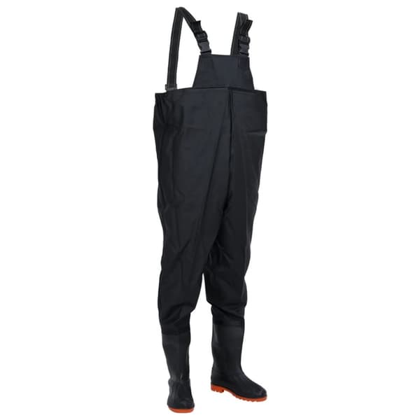 Fishing Waders, korkea, musta, koko 40