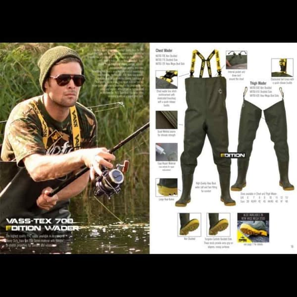 Vass E Nova 700 Thigh Pvc-vadebukser EU 44 Mand