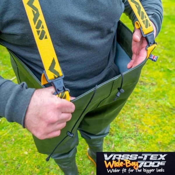 Vass Tex 700e Wide Boy Pvc-vadebukser EU 47-48 Mand