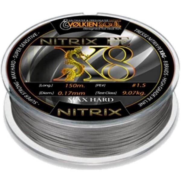 VOLKIEN Soul - BRAID WIRE PE X8 - 150M - 0.17mm - 9.07kg - 20lbs - 8 Strands