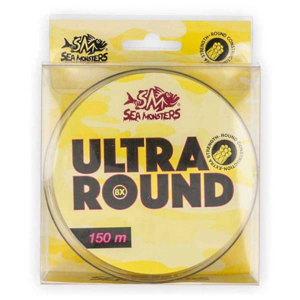 Sea Monsters Punottu Linja Ultra Round 150 M Keltainen 0.20 mm