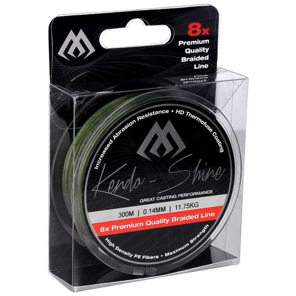 Mikado Flettet Line Kendo Shine 300 M Grøn 0.200 mm