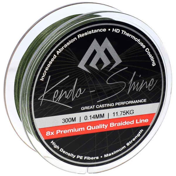 Mikado Flettet Line Kendo Shine 300 M Grøn 0.200 mm