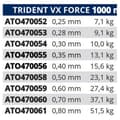 Miniatyrbillede 2 af 2: Tortue Monofilament Trident Vx Force 1000 M Transparent 0.500 mm