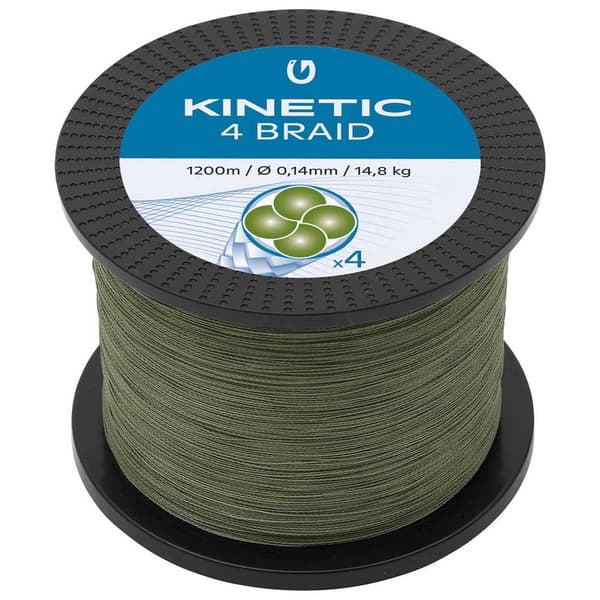 Kinetic Flettet Cyber 4 1200 M Grøn 0.250 mm