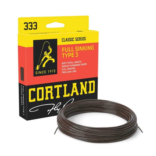 Cortland Perhokalastussiima 333 Full Sinking Type 3 Wf 27 M Kultainen Line 7
