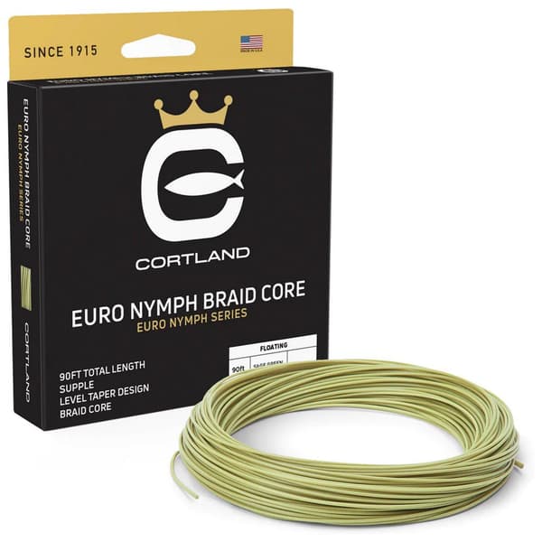 Cortland Fluefiskeri Line Euro Nymph Level 27 M Gylden 0.220 mm