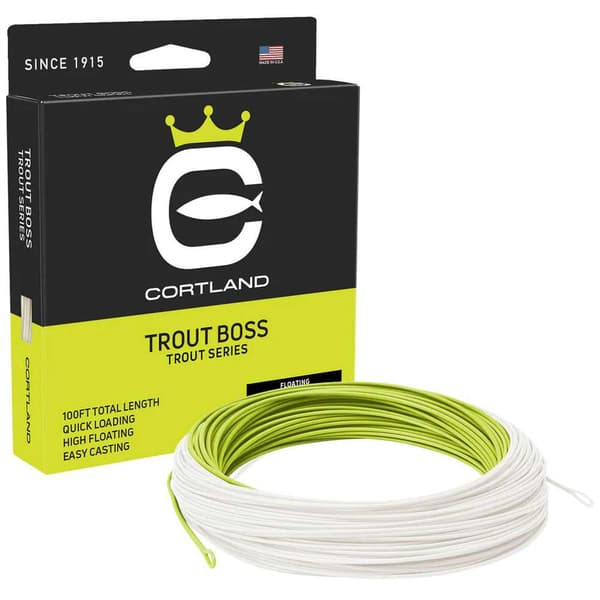 Cortland Fluefiskeri Line Trout Boss 30 M Gylden Line 4