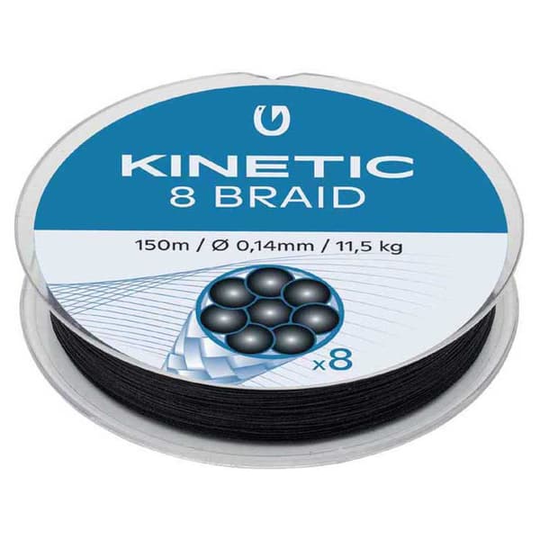 Kinetic Flätad 8 300 M Durchsichtig 0.120 mm