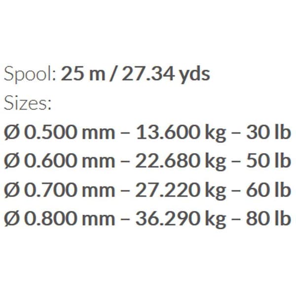 Molix Linje Super Offshore Shock Leader 25 M Hvid 0.700 mm