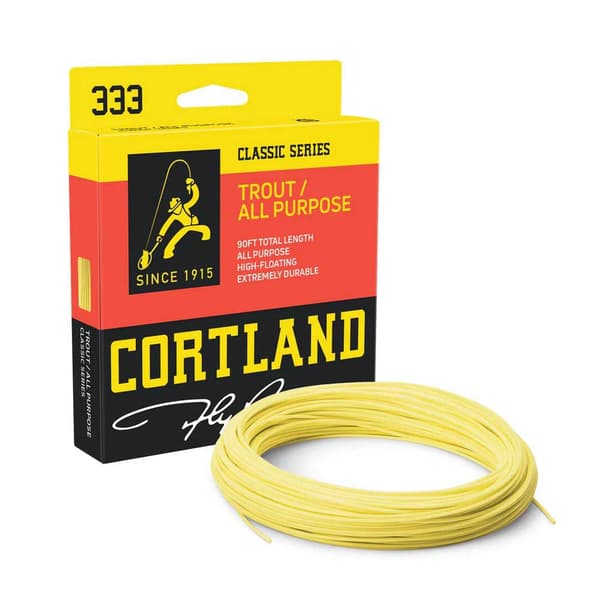 Cortland Fluefiskeri Line 333 Trout All Purpose Wf 27 M Gylden Line 3