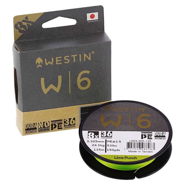 Westin Flätad W6 8 300 M Durchsichtig 0.370 mm