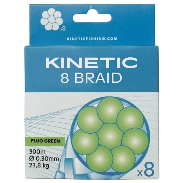 Kinetic Punottu Cyber 8 300 M Vihreä 0.160 mm
