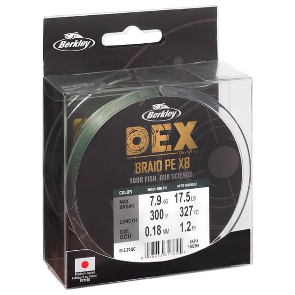 Berkley Flettet Dex X8 300 M Transparent 0.040 mm